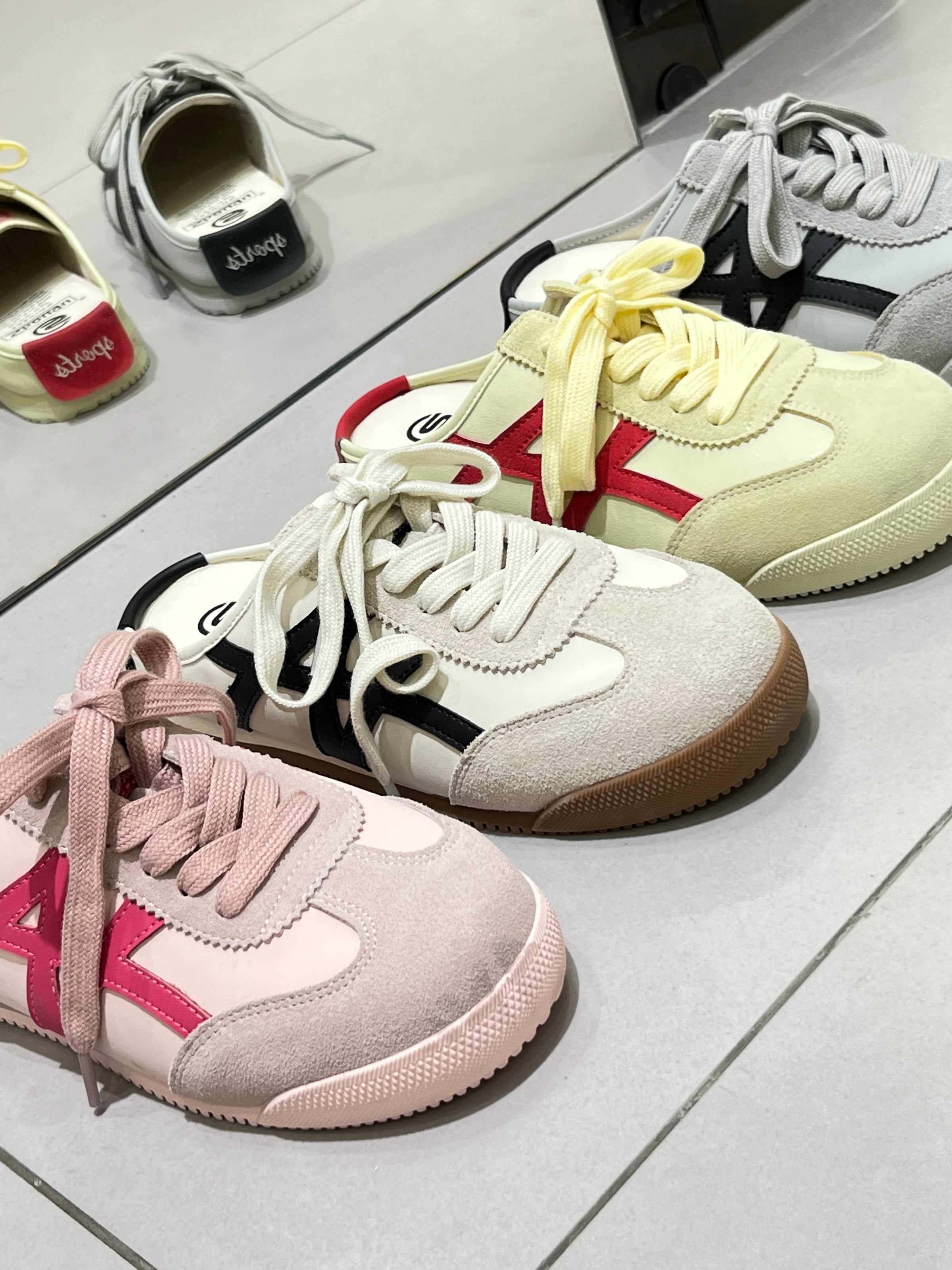 【RT18-101】 ✨现货✨高品质复古真皮休闲阿甘德训半包鞋子 👟