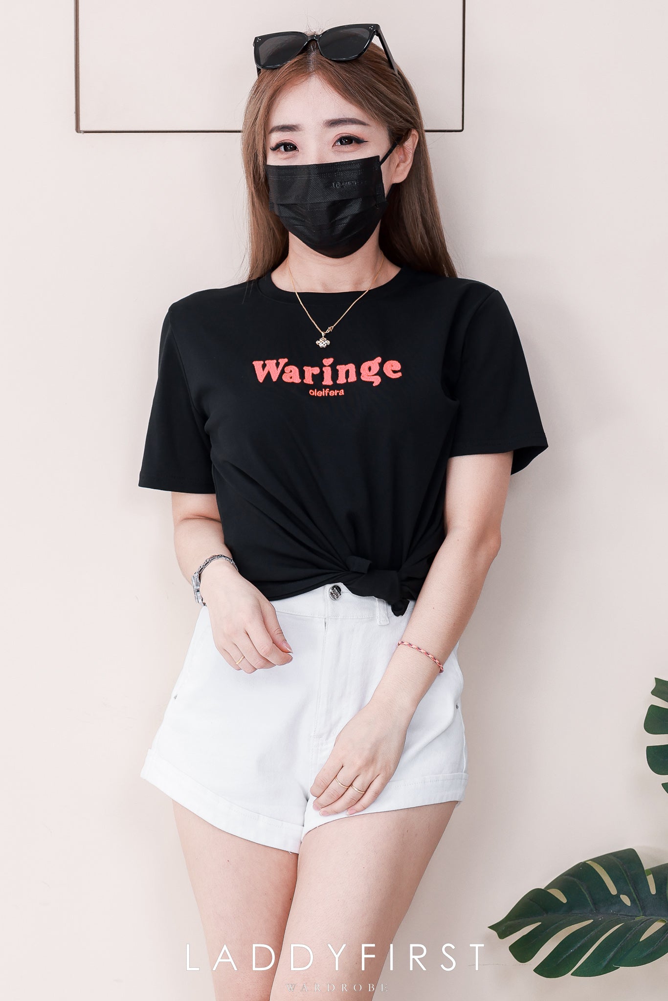 【T8087】🧧 宠粉福利回馈 🧧  高品质纯棉弹力圆领短袖刺绣字母日常简约休闲百搭上衣 ❤❤ 【A-R1-C1】