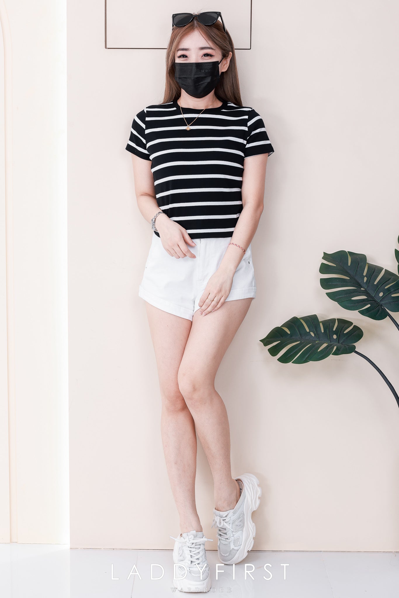 【T82633】高品质圆领纯棉弹力条纹简约休闲百搭上衣 ❤❤