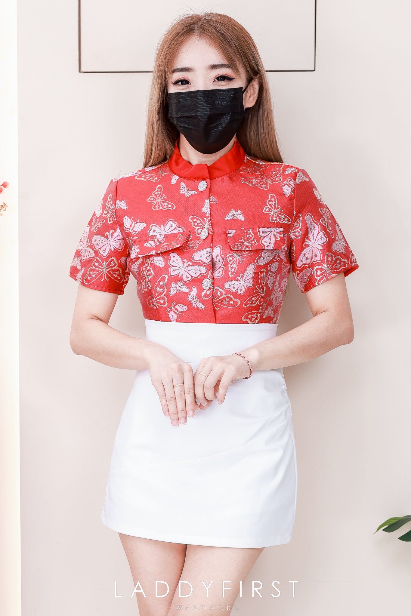 【T23240】高品质新中式国风提花旗袍上衣，有口袋 ❤❤