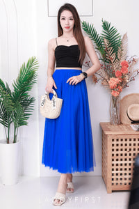 【T3398】V领小皱褶设计细带无袖纯棉弹力内搭上衣 ❤❤ 【B-R2-C4】