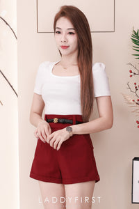 【T3329】独家爆款方领短袖纯棉弹力简约休闲百搭上衣 ❤️❤️ 【A-R3-C2】