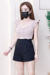 【S6422】✨独家爆单王✨ 独家定制款高品质简约日常西装万能高腰阔腿百搭短裤，有口袋 后中拉链 ❤️❤️ 【D-R1-C4】