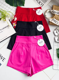 【S68210】LFW独家爆款【万能姐姐】高品质万能系列休闲简约日常百搭款西装高腰短裤，有口袋 #人人必入手 #必备百搭款 #高腰显瘦 ❤️❤️ 【C-R2-C6】