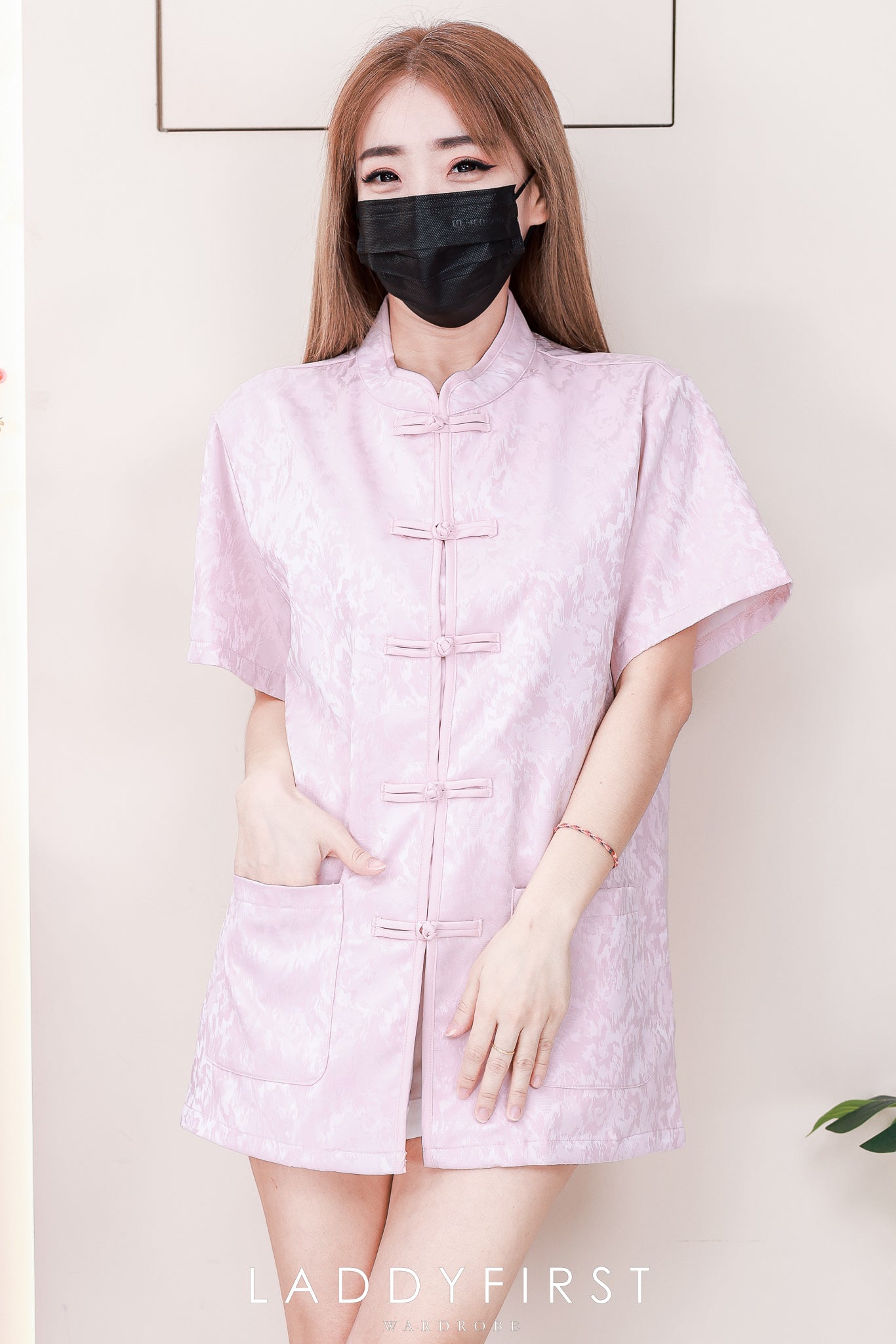 【T16966】高品质高端新中式国风男装唐装缎面旗袍上衣，有口袋 ❤❤