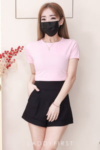 【S6422】✨独家爆单王✨ 独家定制款高品质简约日常西装万能高腰阔腿百搭短裤，有口袋 后中拉链 ❤️❤️ 【D-R1-C4】