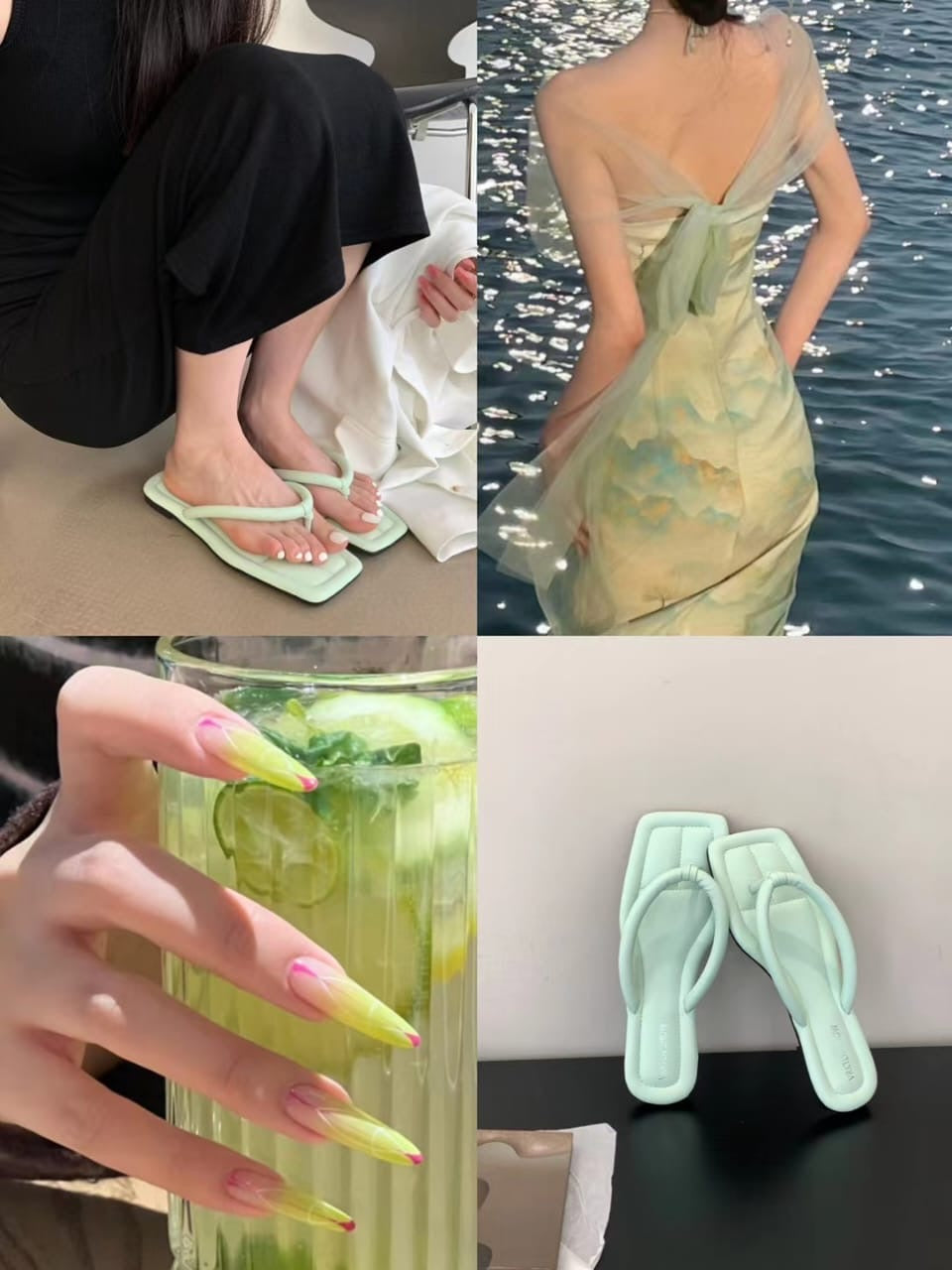 【DG2856-1】🔅精选预购款🔅 高级感简约百搭设计沙滩人字拖 ❤️