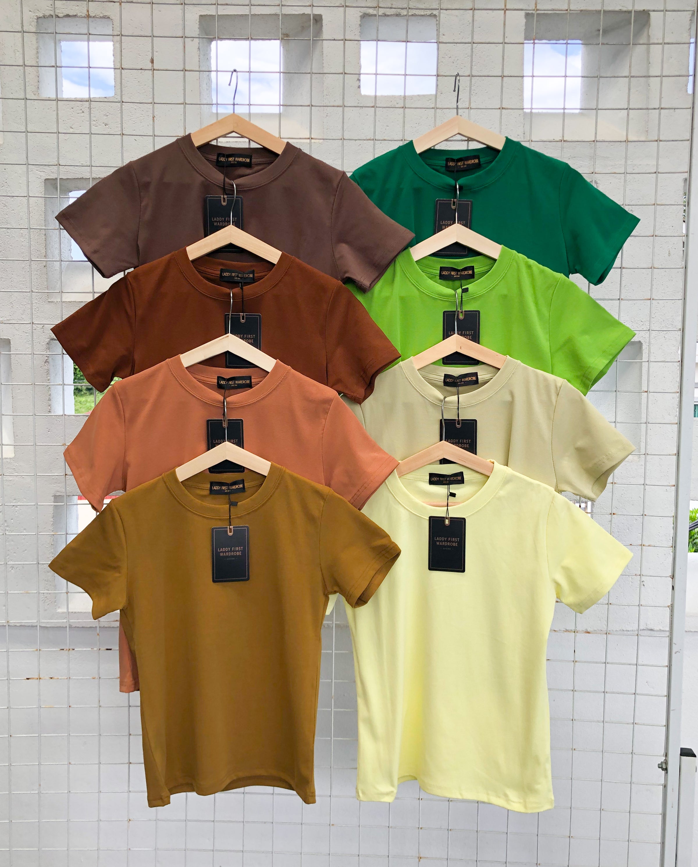 【T821】独家爆款高品质纯棉弹力圆领短袖日常简约休闲百搭上衣 🔥🔥【A-R2-C2】