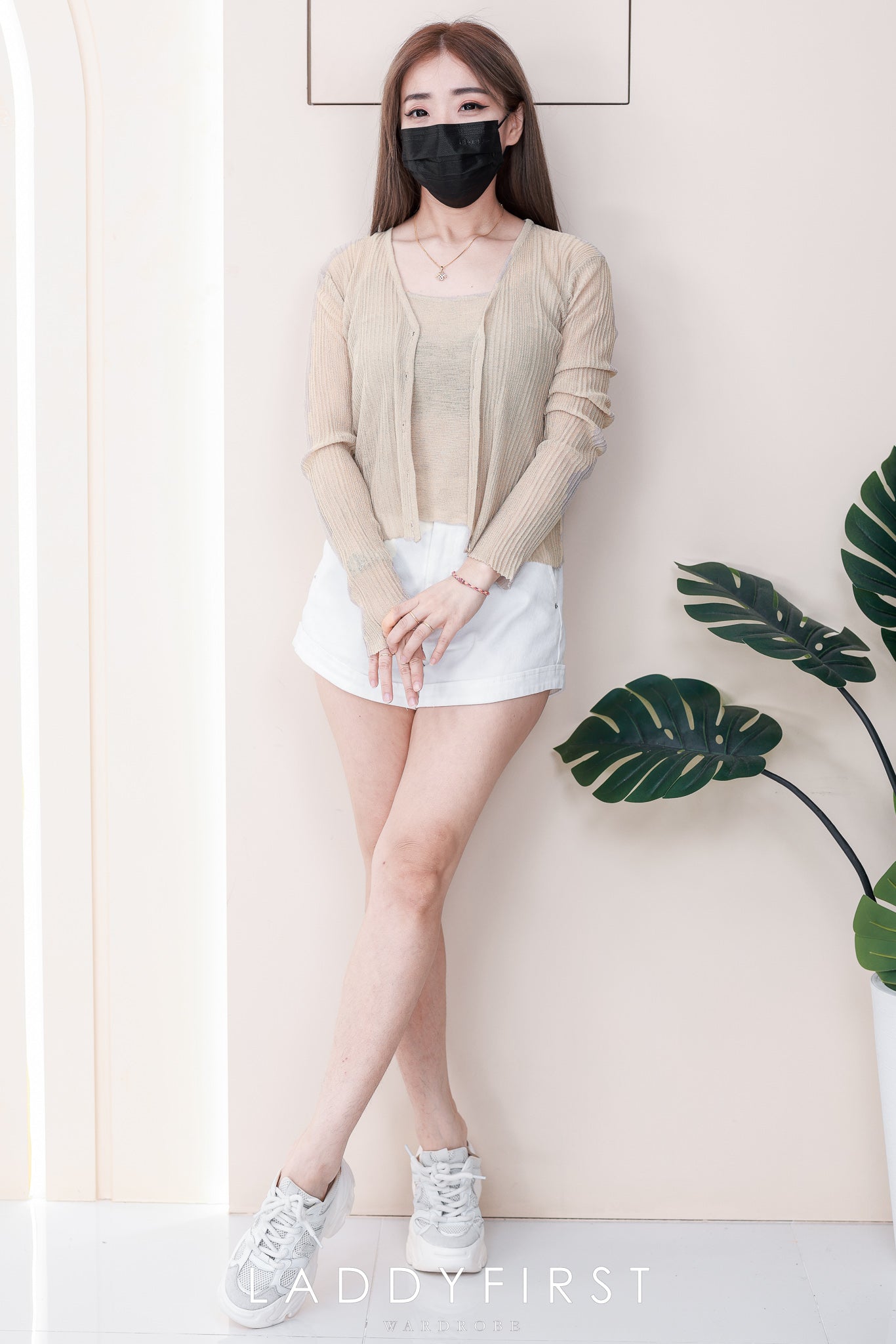 【T6973】高品质两件式针织内搭上衣➕长袖外套 ❤️❤️