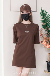 【O1166】高品质三件套男女同款圆领短袖三叶草刺绣Oversized 休闲上衣➕帽子➕袜子 ❤❤【A-RU-1】