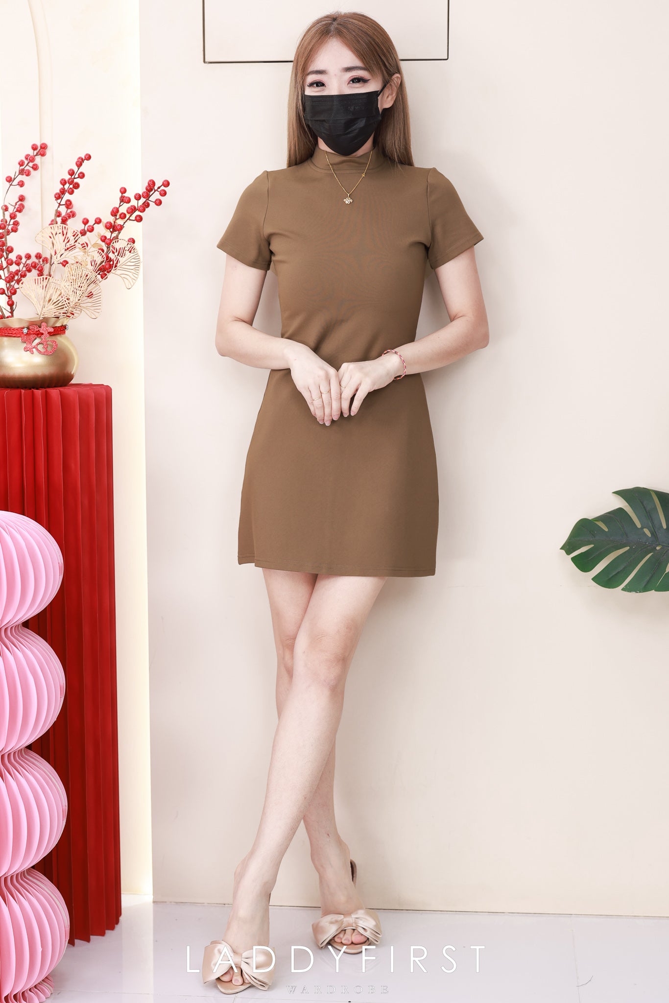 【D2616】高品质厚实罗马修身显腰型简约百搭连身裙子 ❤️❤️