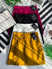 【S7973】独家爆款高品质A字裙西装高腰百搭裤裙，前裙后裙有口袋，右边拉链开叉设计 【C-R1-C6】