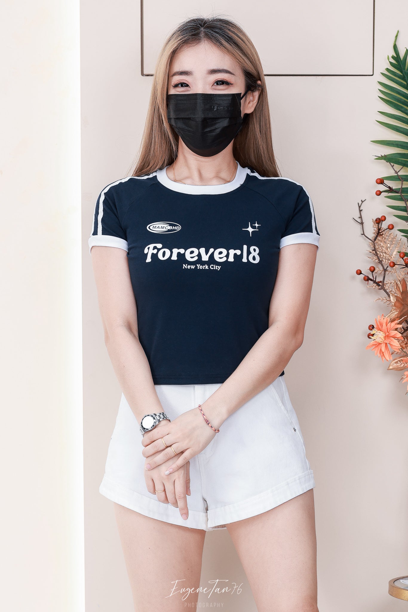 【T82606】高品质撞色包边纯棉弹力日常休闲百搭上衣 ❤❤
