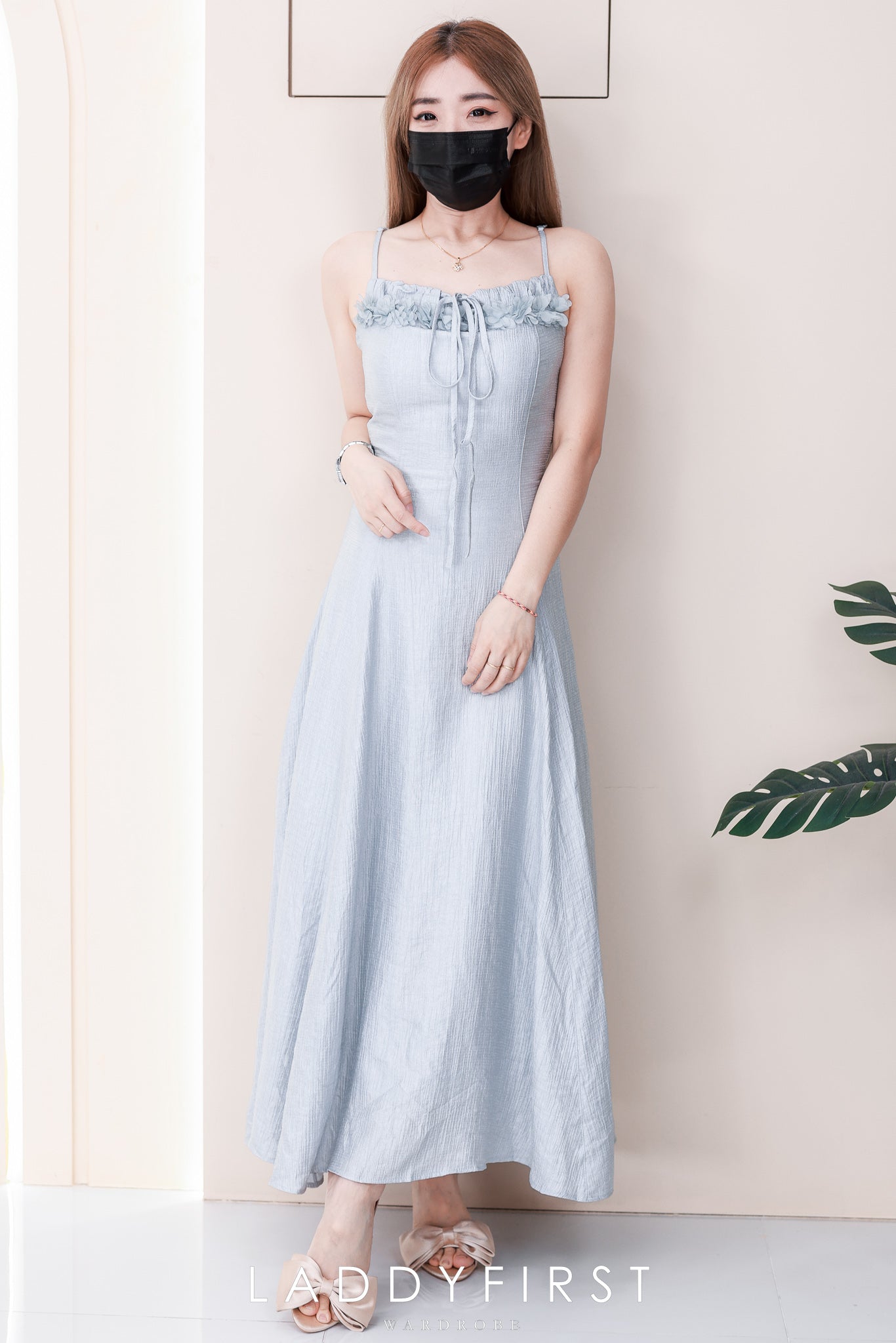 【D52913】高品质高贵气质感晚宴连身裙子 ❤️❤️【A-R1-C6】