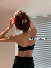 【A579】肩带可调节可拆除无痕花卉蕾丝美背内衣❤❤