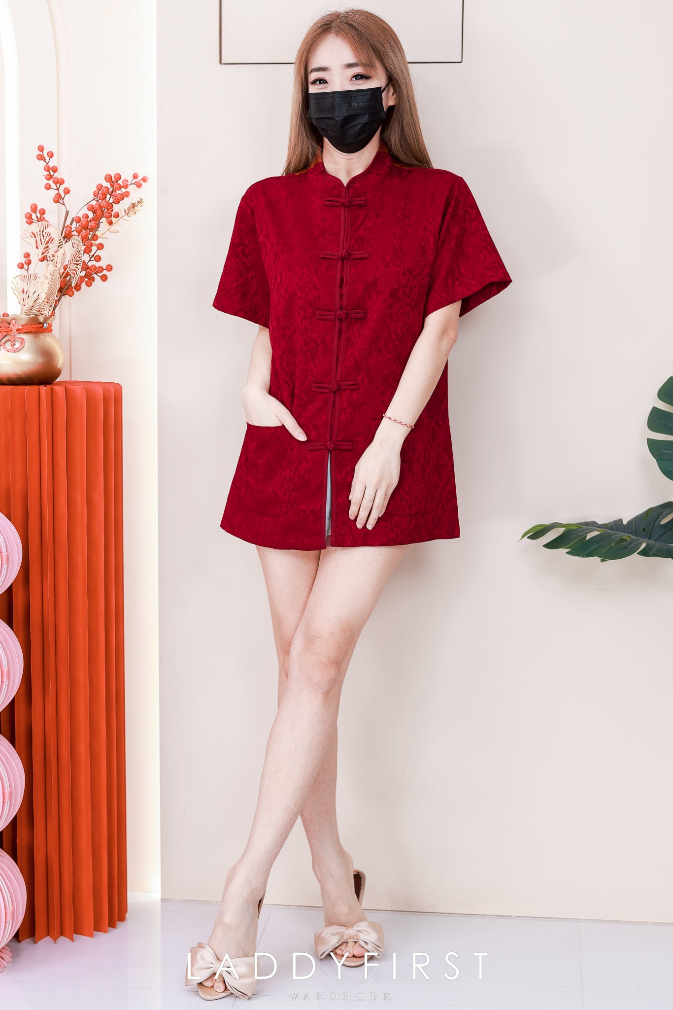 【T16966】高品质高端新中式国风男装唐装缎面旗袍上衣，有口袋 ❤❤