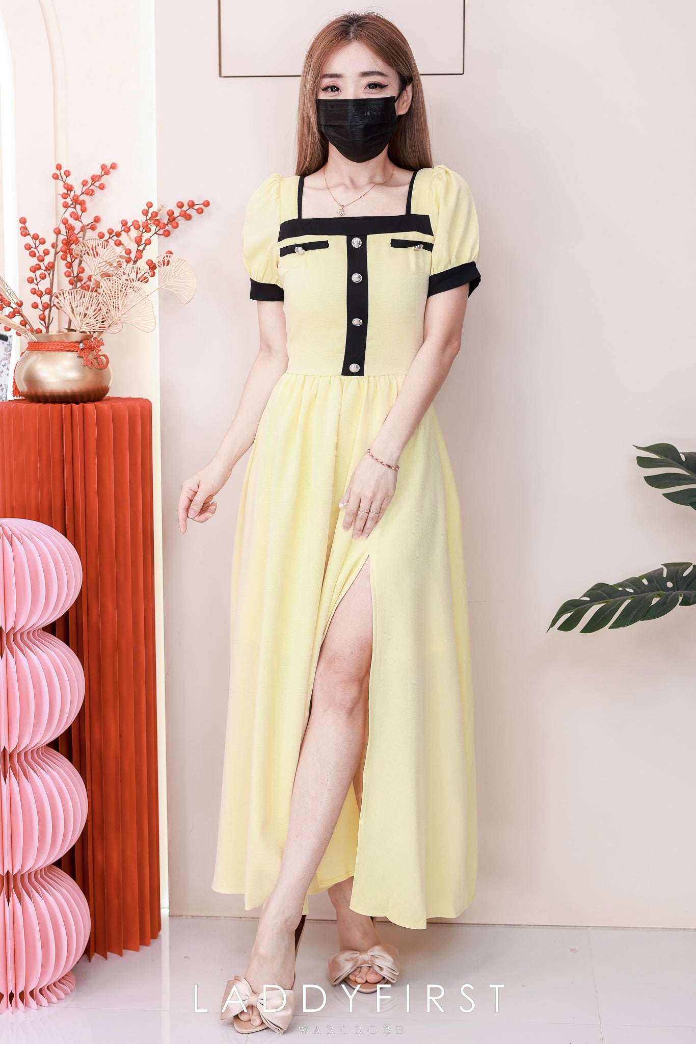 【D110909】高品质优雅气质小香风连身长裙 ❤❤ 【D-R2-C4】