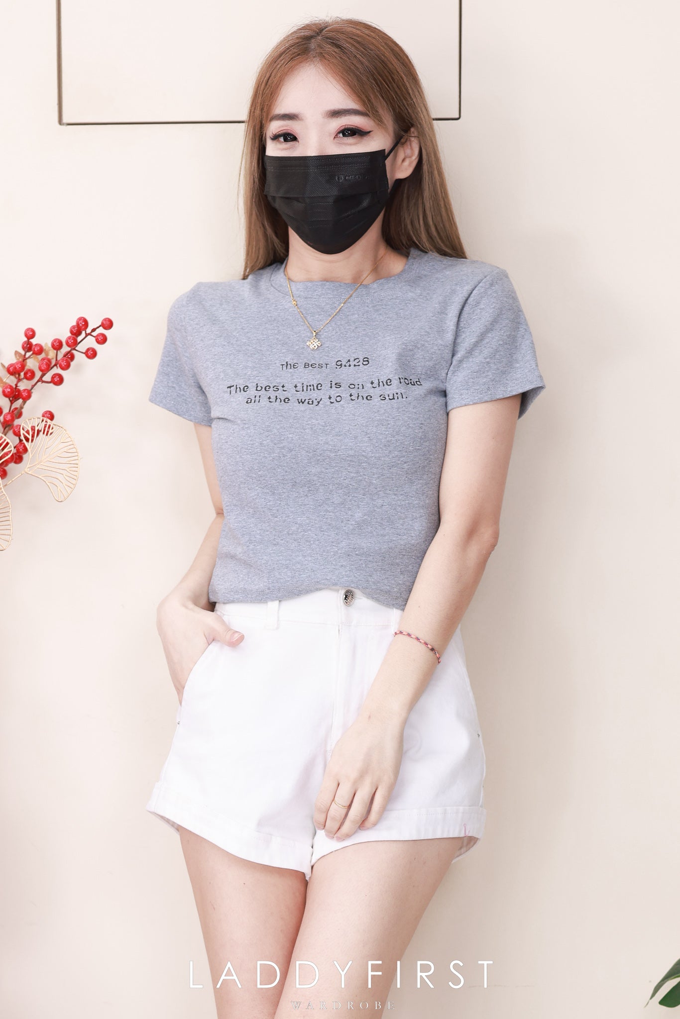 【T9017】高品质印图字母纯棉弹力圆领短袖日常简约休闲百搭上衣 ❤️ 【A-R1-C3】