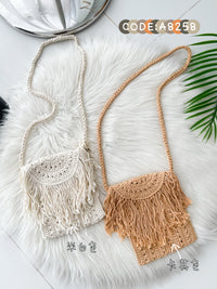 【A8258】森林小清新编织毛线包包❤️❤️