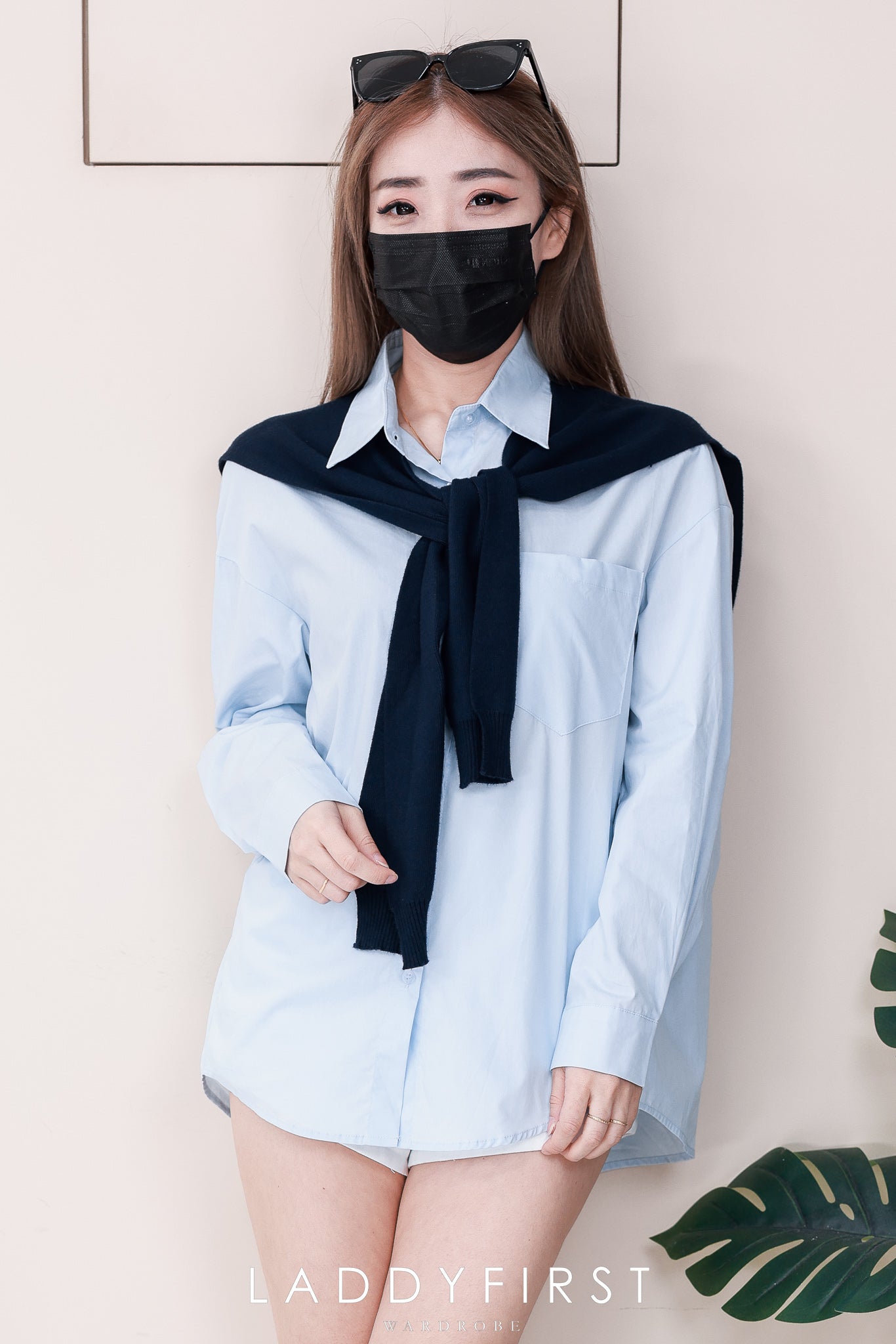 【T6688】高品质学院风翻领长袖衬衫上衣，有口袋 ❤️❤️