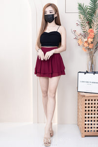 【S681131】‼️爆单王再次到货‼️【独家小圆饼】高质量西装拼雪纺蓬蓬高腰裙子【A-R3-C4】