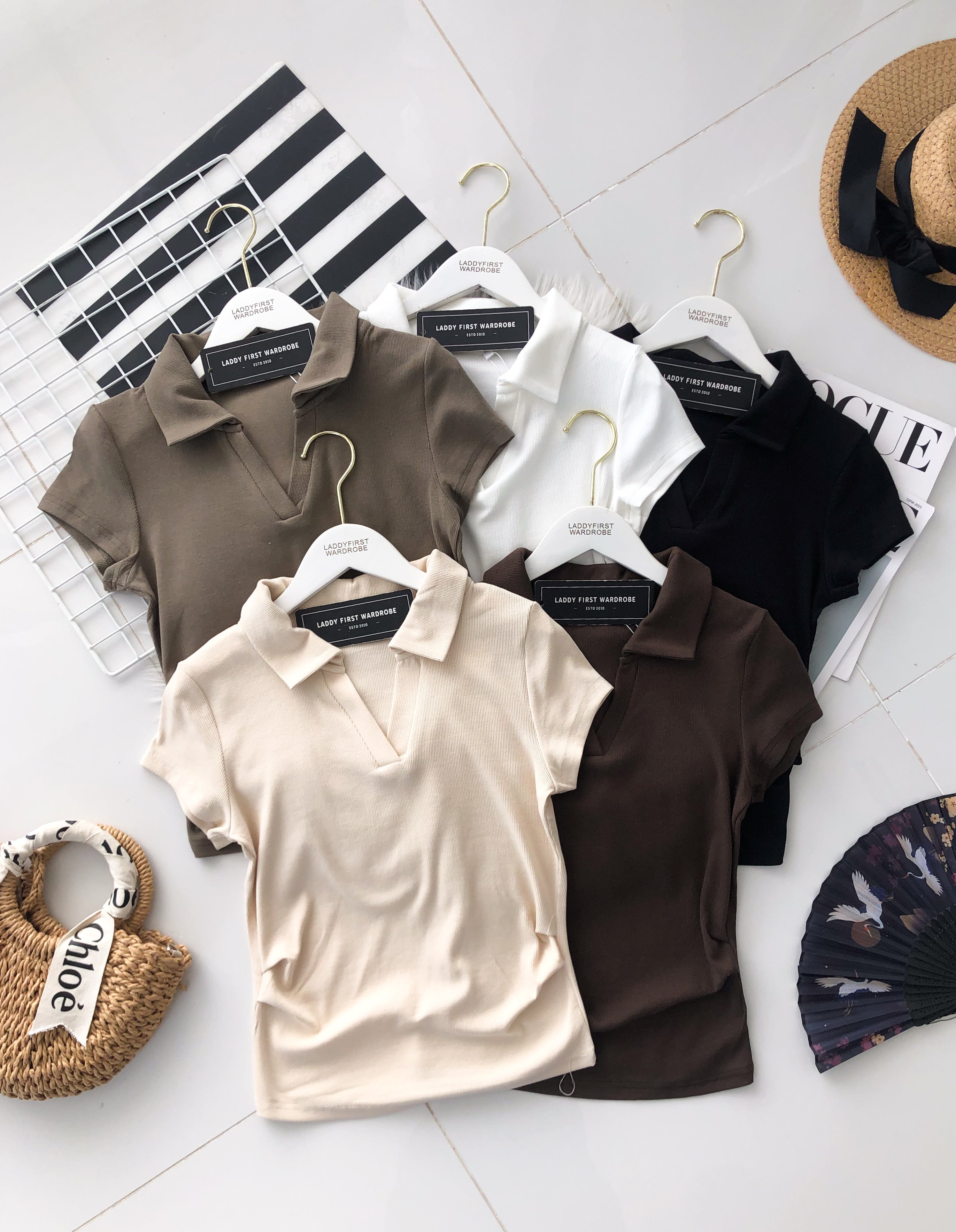 【T82414】高品质清凉舒服螺纹弹力百搭上衣 ❤❤