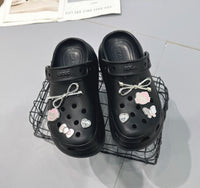【R7400】✨现货✨ 高品质增高加厚卡通女孩洞洞鞋 ❤️
