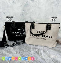 【A2743】高质量大容量帆布托特包 , 可手提肩背 👜❤️