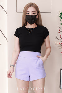 【S6644】【网站福利款✨】独家爆款【万能妹妹】高品质万能西装高腰休闲简约百搭短裤，后中隐形拉链，有口袋，内层加里布 #百搭必备 🔥🔥 【D-R1-C1】