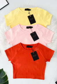 【T80792】【直播间搭配款】独家爆款高品质纯棉弹力圆领短袖简约日常百搭款上衣 #衣柜必入手百搭款 ❤❤【A-R3-C2】