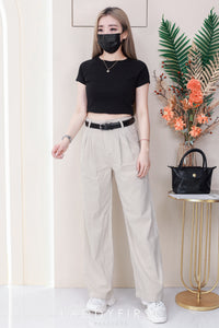 【T80792】【直播间搭配款】独家爆款高品质纯棉弹力圆领短袖简约日常百搭款上衣 #衣柜必入手百搭款 ❤❤【A-R3-C2】