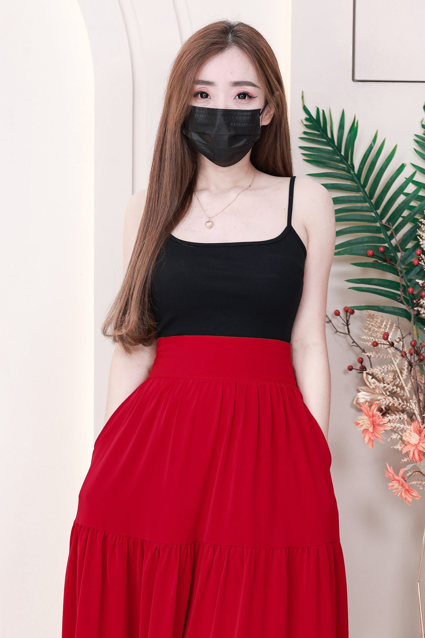 【L1657】【网站福利款✨】独家爆款百褶蛋糕西装垂感大摆韩版长裙【A-R3-C4】