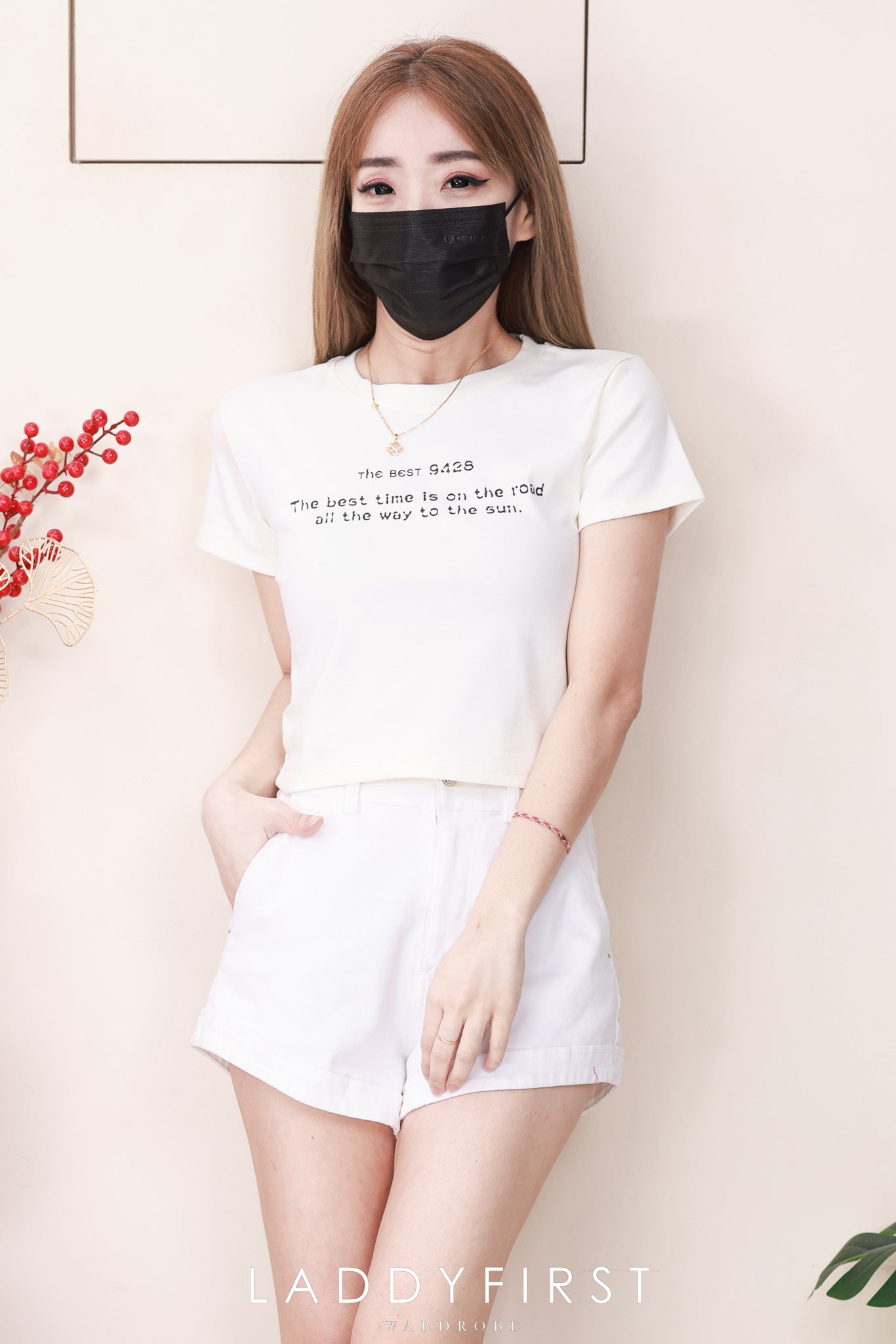 【T9017】高品质印图字母纯棉弹力圆领短袖日常简约休闲百搭上衣 ❤️