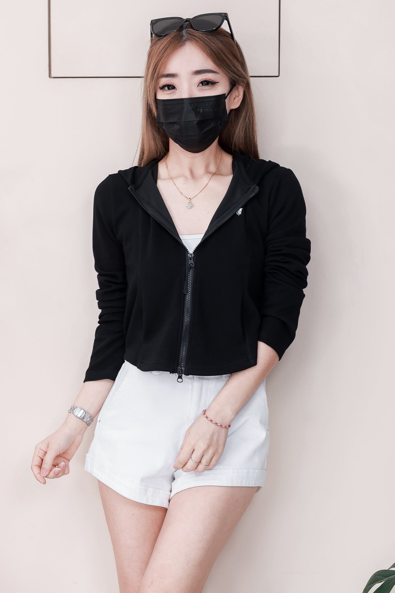 【JK25212】高品质polo刺绣连帽长袖卫衣外套❤❤