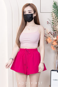 【T3395】独家爆款方领无袖肩带纯棉弹力内搭上衣 ❤❤ 【B-R2-C1】