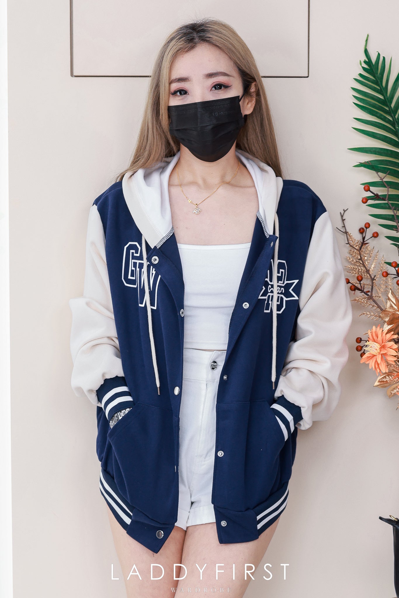 【JK802】高品质卫衣棉气质棒球连帽长袖外套，有口袋 ❤❤