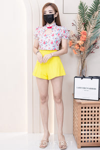 【S3380】【LFW独家小圆饼】高品质阔腿蓬蓬百褶显腰西装高腰百搭短裤，内层包臀防走光里布短裤 ❤️❤️【A-R3-C3】