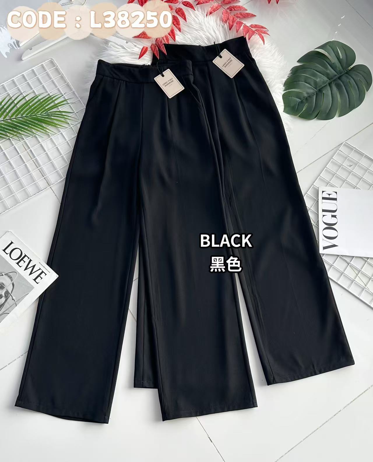 【L38250】独家爆款高品质垂感西装高腰直筒百搭长裤，有口袋 ❤️❤️【B-R3-C2】