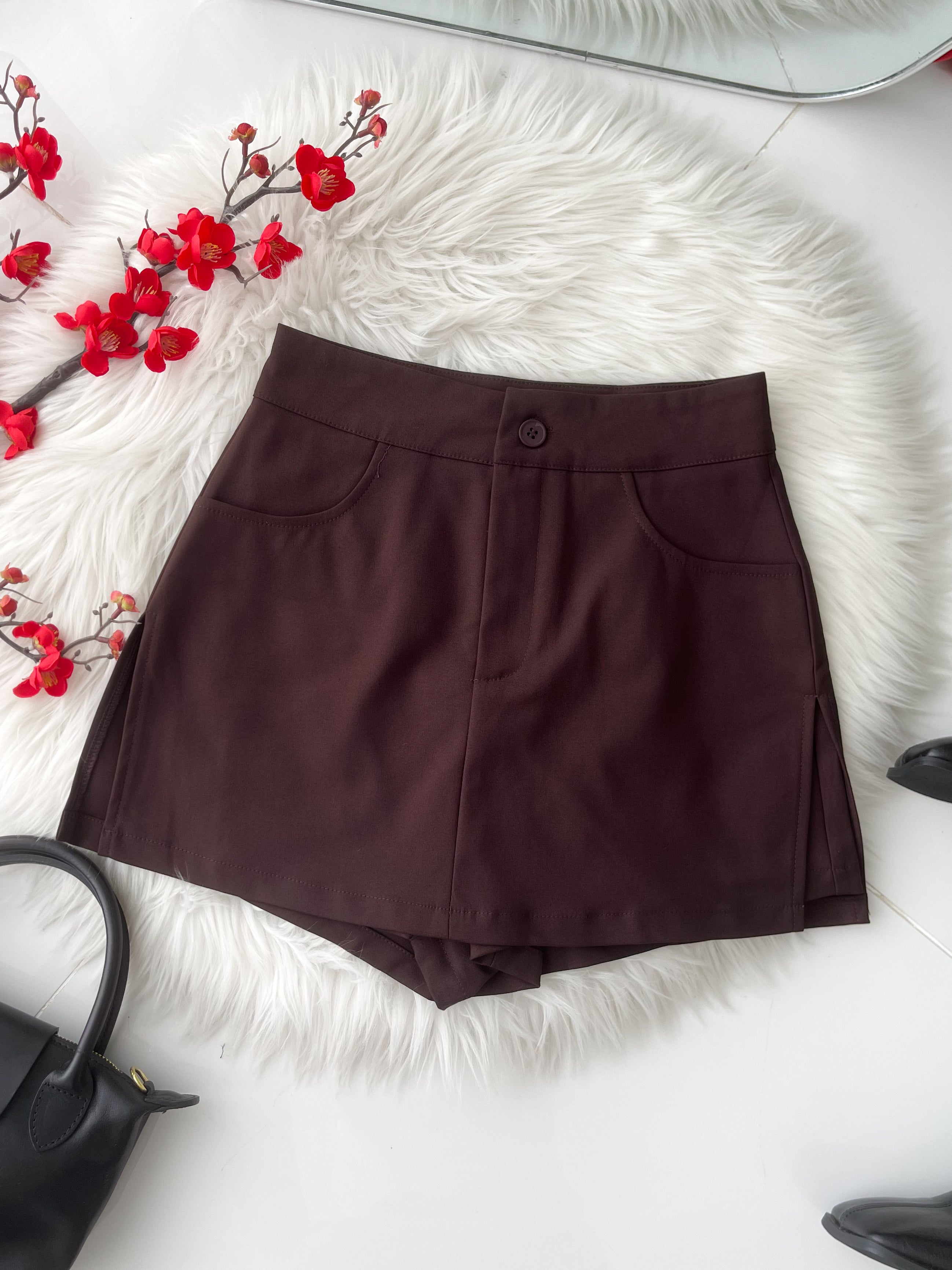 【S98752】高品质极简简约前后裙西装高腰百搭裤裙，有口袋 ❤️❤️