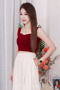 【T66162】🧧 宠粉福利回馈 🧧 独家爆款无拼缝双层爱心领无袖百搭小内搭上衣 ❤️❤️【A-R3-C3】