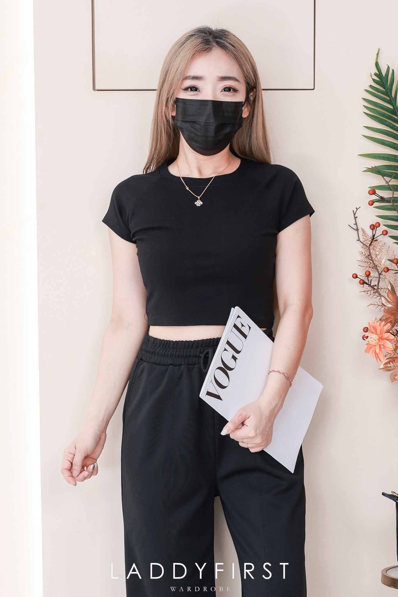 【L8817】高品质卫衣棉质松紧腰弹力休闲百搭运动长裤，有口袋 ❤❤ 【A-R1-C1】