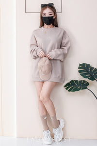 【O80220】高品质三件套男女同款厚实卫衣棉Oversized 潮流时尚长袖上衣 ❤️❤️ 上衣👕➕帽子🧢➕袜子🧦【A-RU1】