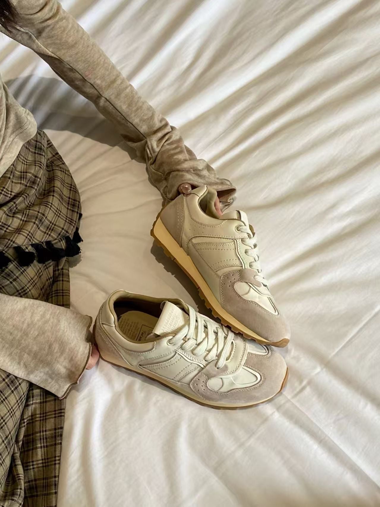 【R3211-5】🔅精选预售款🔅 高质量街头风极简百搭软底复古真皮休闲阿甘鞋子 ❤️