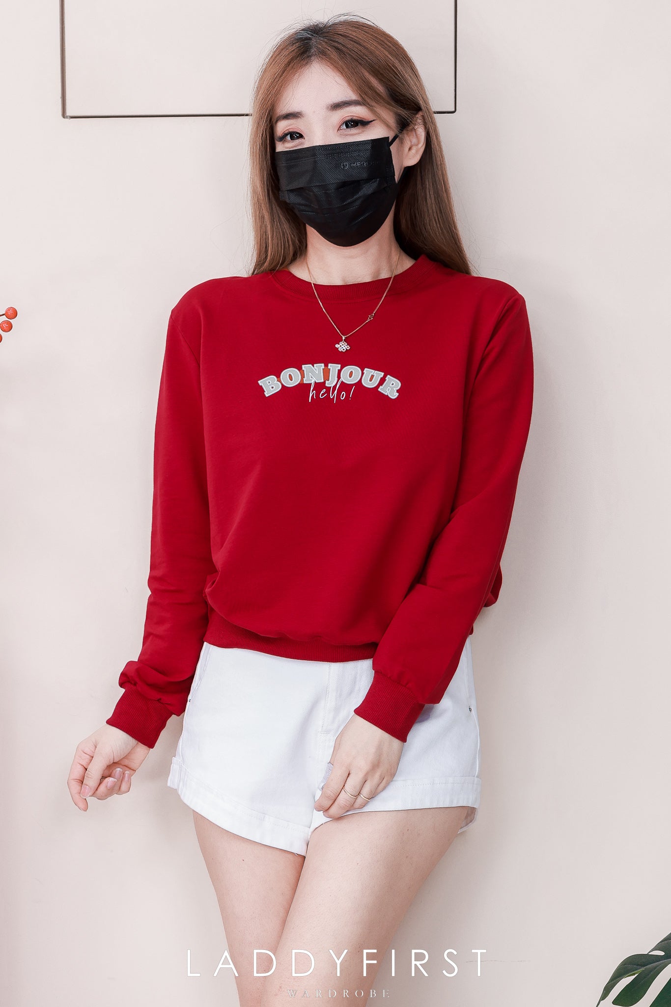 【T82204】高品质宽松版卫衣棉印花长袖百搭上衣 ❤❤