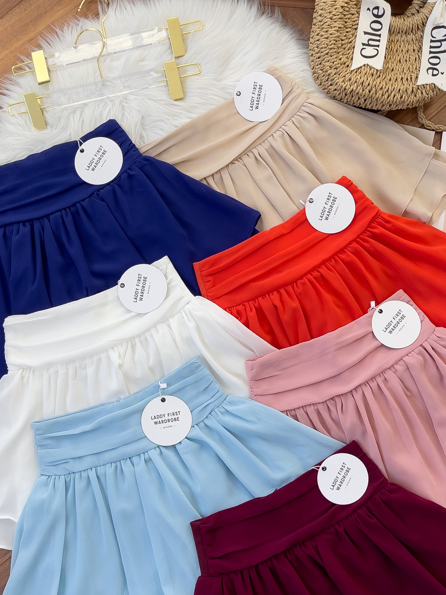 【S681131】‼️爆单王再次到货‼️【独家小圆饼】高质量西装拼雪纺蓬蓬高腰裙子【A-R3-C4】