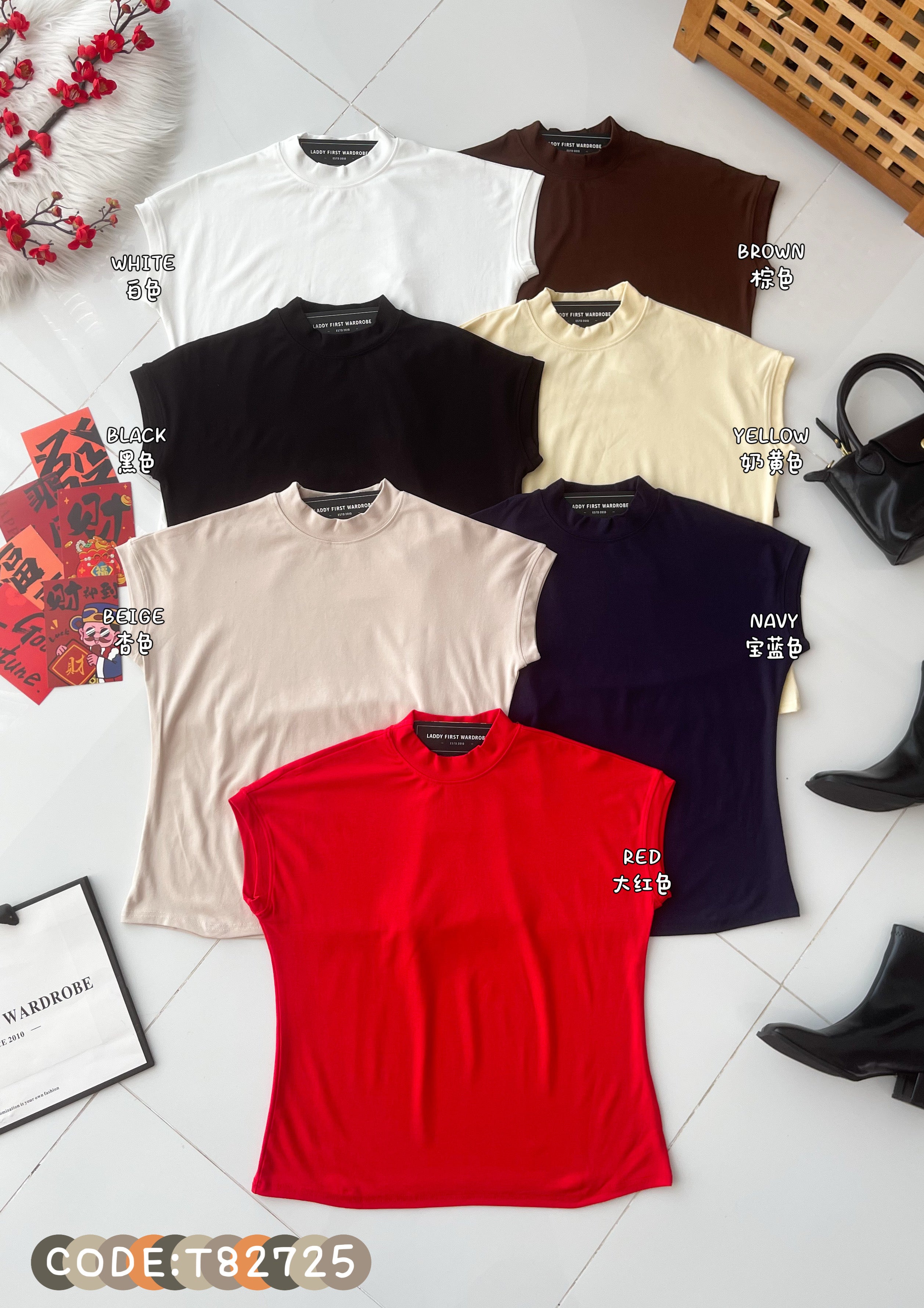 【T82725】高品质纯棉超弹力宽松版日常百搭上衣 ❤❤