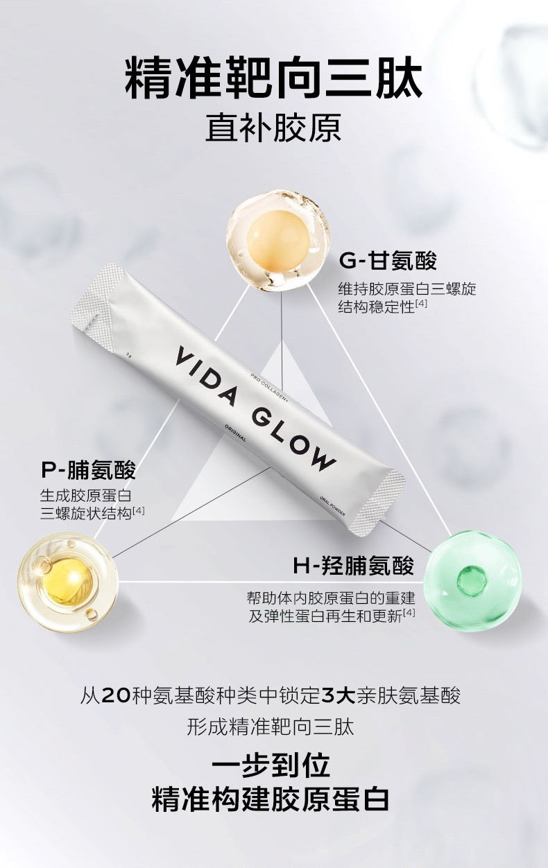 【P720】✨现货✨💡 VIDA GLOW 胶原蛋白精准肽 PRO Collagen+ 💡