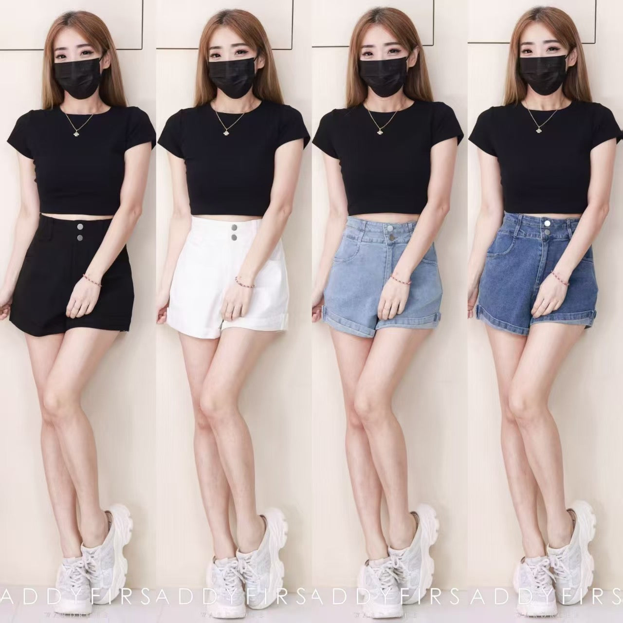【S4978 / 19887】高品质简约休闲COTTON JEANS牛仔百搭短裤，有口袋 ❤️❤️ 【A-R1-C2】
