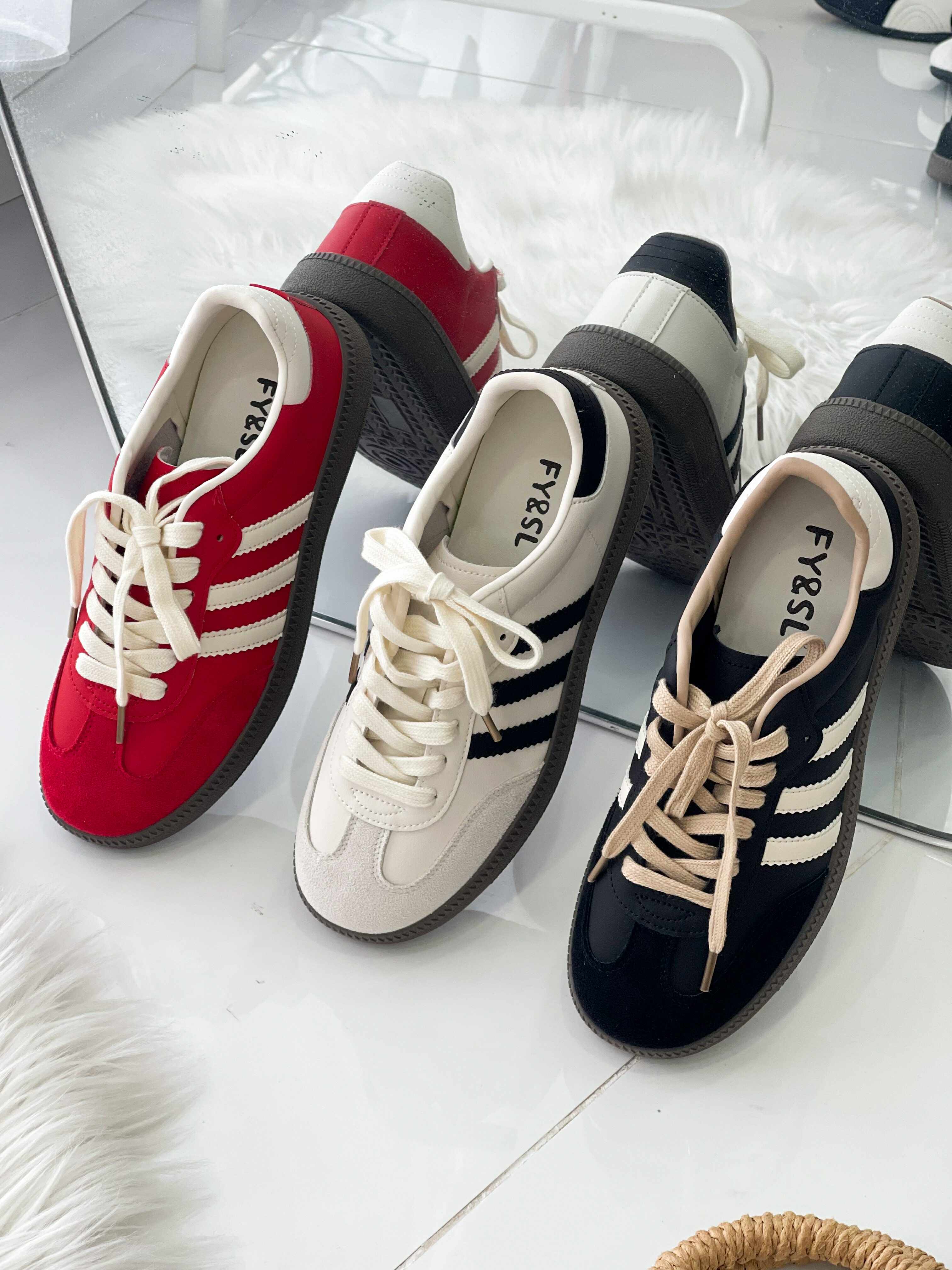 【RF001-20】✨现货✨ 高质量厚底休闲百搭德训增高鞋子 ❤️