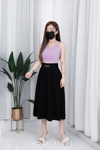 【T14152】高质量V领无袖肩带罗马上衣，肩带可自行调节【A-R1-C4】